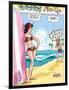 Archie Comics Pin-Up: Veronica And Archie At The Beach-null-Framed Art Print