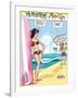 Archie Comics Pin-Up: Veronica And Archie At The Beach-null-Framed Art Print