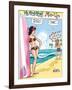 Archie Comics Pin-Up: Veronica And Archie At The Beach-null-Framed Art Print