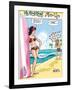 Archie Comics Pin-Up: Veronica And Archie At The Beach-null-Framed Art Print