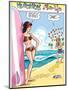 Archie Comics Pin-Up: Veronica And Archie At The Beach-null-Mounted Art Print