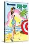 Archie Comics Pin-Up: Veronica At The Beach-null-Stretched Canvas