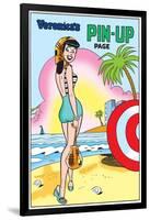 Archie Comics Pin-Up: Veronica At The Beach-null-Framed Art Print