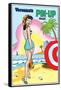 Archie Comics Pin-Up: Veronica At The Beach-null-Framed Stretched Canvas