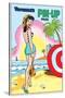 Archie Comics Pin-Up: Veronica At The Beach-null-Stretched Canvas