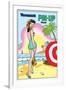 Archie Comics Pin-Up: Veronica At The Beach-null-Framed Art Print