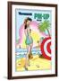 Archie Comics Pin-Up: Veronica At The Beach-null-Framed Art Print