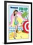 Archie Comics Pin-Up: Veronica At The Beach-null-Framed Art Print