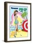 Archie Comics Pin-Up: Veronica At The Beach-null-Framed Art Print