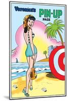 Archie Comics Pin-Up: Veronica At The Beach-null-Mounted Art Print