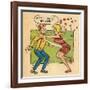 Archie Comics Retro: Archie and Betty Comic Panel; Archie, We're in Love! (Aged)-null-Framed Art Print