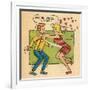 Archie Comics Retro: Archie and Betty Comic Panel; Archie, We're in Love! (Aged)-null-Framed Art Print