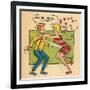 Archie Comics Retro: Archie and Betty Comic Panel; Archie, We're in Love! (Aged)-null-Framed Art Print