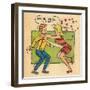 Archie Comics Retro: Archie and Betty Comic Panel; Archie, We're in Love! (Aged)-null-Framed Art Print