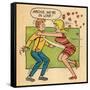 Archie Comics Retro: Archie and Betty Comic Panel; Archie, We're in Love! (Aged)-null-Framed Stretched Canvas