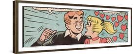 Archie Comics Retro: Archie and Betty Comic Panel; Date (Aged)-null-Framed Premium Giclee Print