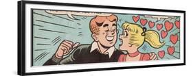 Archie Comics Retro: Archie and Betty Comic Panel; Date (Aged)-null-Framed Premium Giclee Print