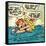 Archie Comics Retro: Archie and Betty Comic Panel; Drowning (Aged)-null-Framed Stretched Canvas