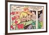 Archie Comics Retro: Archie and Betty Comic Panel; Gift (Aged)-null-Framed Art Print