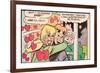 Archie Comics Retro: Archie and Betty Comic Panel; Gift (Aged)-null-Framed Art Print