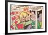 Archie Comics Retro: Archie and Betty Comic Panel; Gift (Aged)-null-Framed Art Print