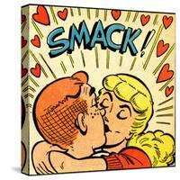 Archie Comics Retro: Archie and Betty Comic Panel; Smack! (Aged)-null-Stretched Canvas