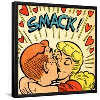 Archie Comics Retro: Archie and Betty Comic Panel; Smack! (Aged)-null-Framed Poster