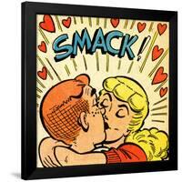 Archie Comics Retro: Archie and Betty Comic Panel; Smack! (Aged)-null-Framed Poster