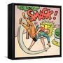 Archie Comics Retro: Archie and Betty Comic Panel; Smack! (Aged)-null-Framed Stretched Canvas