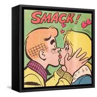 Archie Comics Retro: Archie and Betty Comic Panel; Smack! (Aged)-null-Framed Stretched Canvas
