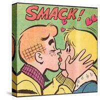 Archie Comics Retro: Archie and Betty Comic Panel; Smack! (Aged)-null-Stretched Canvas