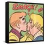 Archie Comics Retro: Archie and Betty Comic Panel; Smack! (Aged)-null-Framed Stretched Canvas