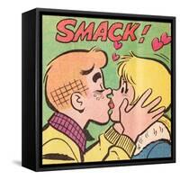 Archie Comics Retro: Archie and Betty Comic Panel; Smack! (Aged)-null-Framed Stretched Canvas