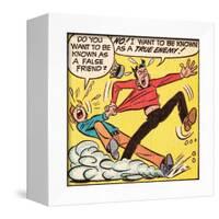 Archie Comics Retro: Archie and Jughead Comic Panel; False Friend (Aged)-null-Framed Art Print