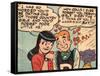 Archie Comics Retro: Archie and Veronica Comic Panel; Dream Girl (Aged)-null-Framed Stretched Canvas