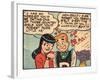 Archie Comics Retro: Archie and Veronica Comic Panel; Dream Girl (Aged)-null-Framed Art Print