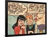 Archie Comics Retro: Archie and Veronica Comic Panel; Dream Girl (Aged)-null-Framed Art Print