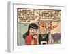 Archie Comics Retro: Archie and Veronica Comic Panel; Dream Girl (Aged)-null-Framed Art Print