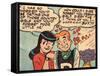 Archie Comics Retro: Archie and Veronica Comic Panel; Dream Girl (Aged)-null-Framed Stretched Canvas