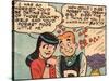 Archie Comics Retro: Archie and Veronica Comic Panel; Dream Girl (Aged)-null-Stretched Canvas