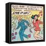 Archie Comics Retro: Archie and Veronica Comic Panel; Live it up (Aged)-null-Framed Stretched Canvas