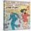 Archie Comics Retro: Archie and Veronica Comic Panel; Live it up (Aged)-null-Stretched Canvas