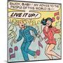 Archie Comics Retro: Archie and Veronica Comic Panel; Live it up (Aged)-null-Mounted Poster