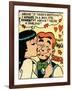 Archie Comics Retro: Archie and Veronica Comic Panel; Smack! (Aged)-null-Framed Art Print