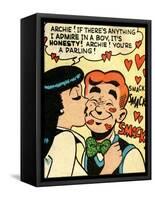 Archie Comics Retro: Archie and Veronica Comic Panel; Smack! (Aged)-null-Framed Stretched Canvas