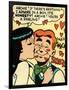 Archie Comics Retro: Archie and Veronica Comic Panel; Smack! (Aged)-null-Framed Art Print