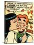 Archie Comics Retro: Archie and Veronica Comic Panel; Smack! (Aged)-null-Stretched Canvas