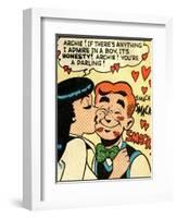 Archie Comics Retro: Archie and Veronica Comic Panel; Smack! (Aged)-null-Framed Art Print