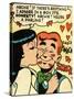 Archie Comics Retro: Archie and Veronica Comic Panel; Smack! (Aged)-null-Stretched Canvas