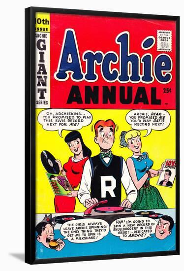 Archie Comics Retro: Archie Annual Comic Book Cover 10th Issue (Aged)-null-Framed Poster